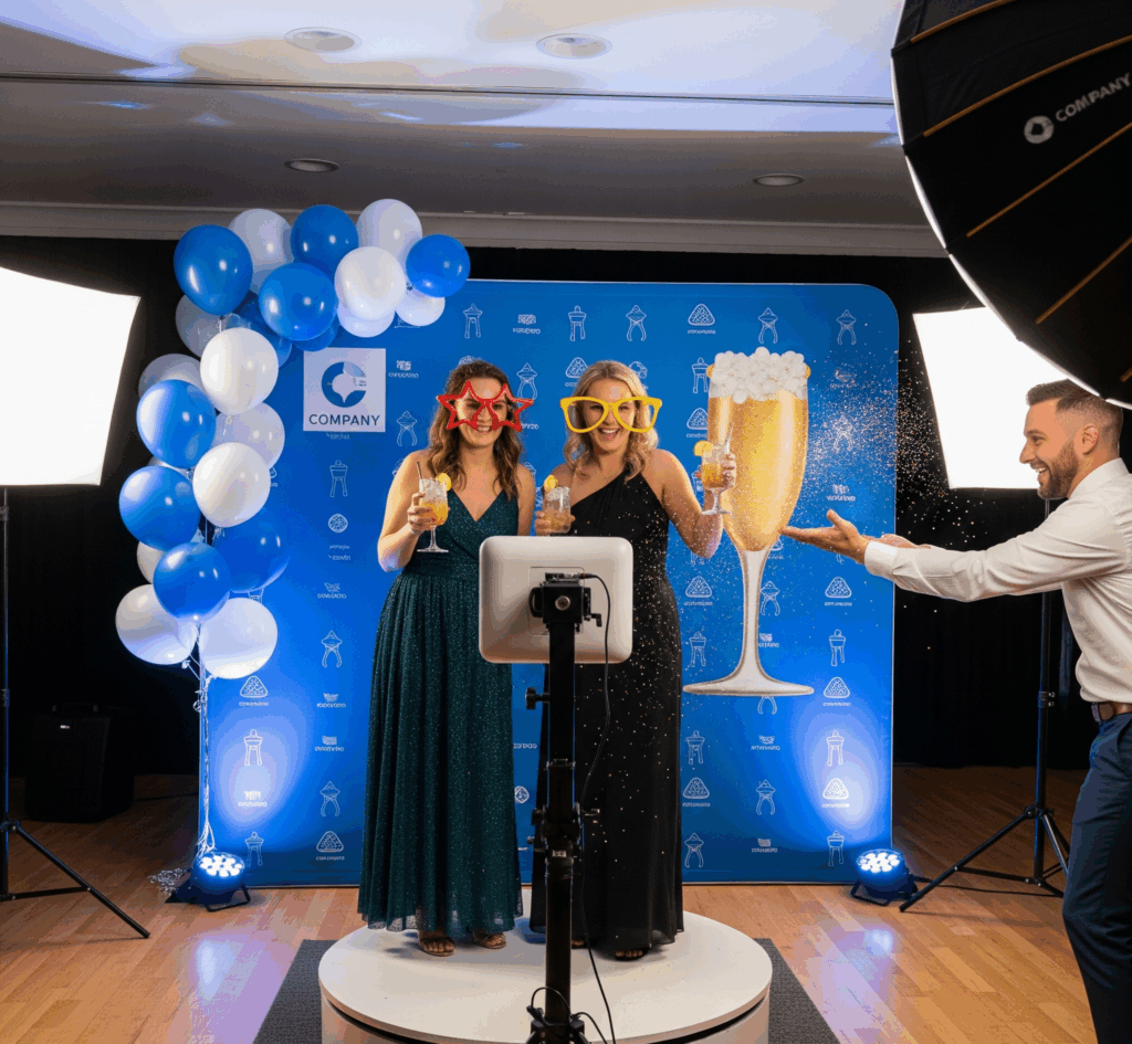 fotobudka 360 na weselu wawa